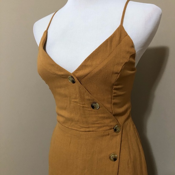 Button tie back romper - Picture 2 of 4